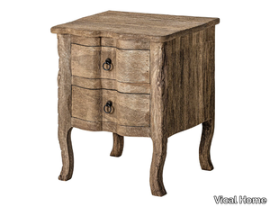 MUNGUIA - Mango bedside table with drawers _ Vical Home