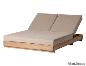 PURE - Recliner fabric and wooden garden bed _ Vical Home