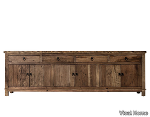 TUAM - Elm sideboard with drawers with doors _ Vical Home