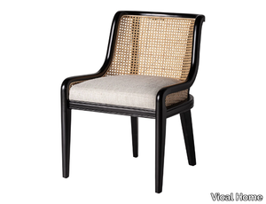 VELBURG - Wooden chair with integrated cushion _ Vical Home