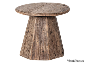 WALDING - Round reclaimed wood coffee table _ Vical Home