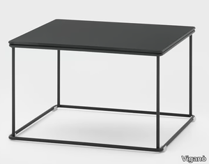 GEORGE - Square low metal bistro side table _ Viganò