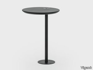 TOMMY - Round side table with USB _ Viganò