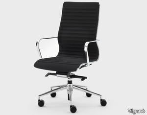 OMEGA - Trestle-based fabric executive chair with castors _ Viganò