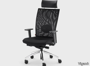 QUEEN MESH - Swivel high-back fabric office chair _ Viganò