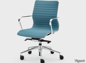 OMEGA - Trestle-based fabric office chair with castors _ Viganò