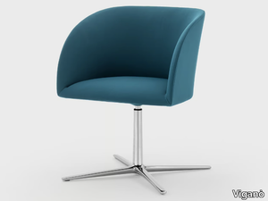 MILLY - Fabric office chair with armrests with 4-Spoke base _ Viganò