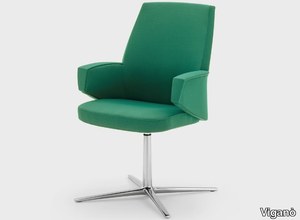 GRACE - Fabric office chair with armrests with 4-Spoke base _ Viganò