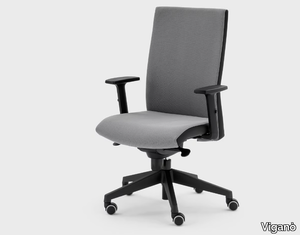 LOGIKA - Swivel fabric office chair with castors _ Viganò