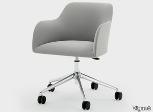 MAGGY - Fabric office chair with castors _ Viganò