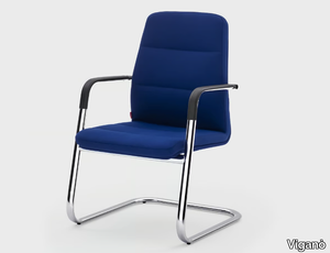 STAR - Cantilever fabric reception chair _ Viganò