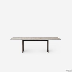 Cabin Square Table w/ stone top