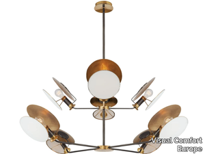 OSIRIS - Large Reflector Chandelier in Bronze and Hand-Rubbed _ Visual Comfort Europe