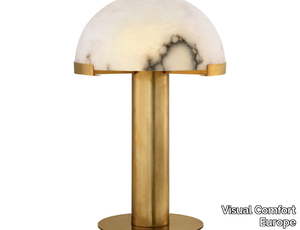 MELANGE - Alabaster and metal table lamp _ Visual Comfort Europe