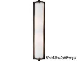 CALLIOPE - Tall Bath Light in Bronze with White Glass _ Visual Comfort Europe