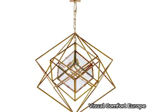 CUBIST - Medium Chandelier in Gild _ Visual Comfort Europe