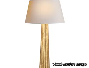 FLUTED - Spire Large Table Lamp in Gilded Iron with Paper Shade _ Visual Comfort Europe