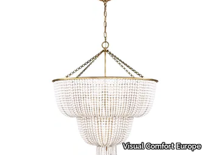 JACQUELINE - Two-Tier Chandelier in Hand-Rubbed Antique Brass _ Visual Comfort Europe