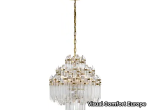 ADELE FOUR-TIER WATERFALL - Brass chandelier _ Visual Comfort Europe