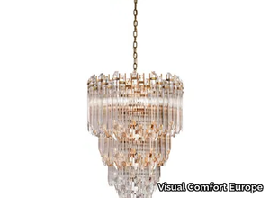 ADELE THREE-TIER WATERFALL - Brass chandelier _ Visual Comfort Europe