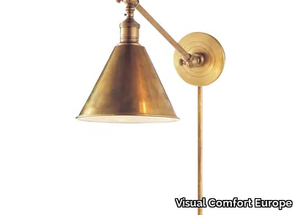 BOSTON FUNCTIONAL SINGLE ARM LIBRARY LIGHT - Metal wall light _ Visual Comfort Europe