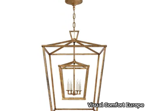 DARLANA LARGE DOUBLE CAGE LANTERN - Iron pendant lamp _ Visual Comfort Europe