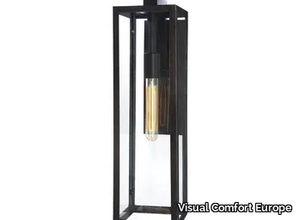 FRESNO FRAMED LONG - Glass and iron wall light _ Visual Comfort Europe