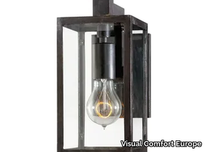 FRESNO FRAMED SHORT - Glass and iron wall light _ Visual Comfort Europe