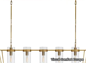 PRESIDIO LARGE LINEAR - Brass pendant lamp _ Visual Comfort Europe