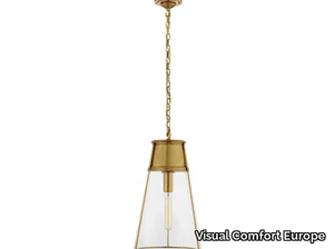 ROBINSON LARGE - Metal and glass pendant lamp _ Visual Comfort Europe