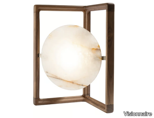 MOON EYE - Wooden table lamp _ Visionnaire