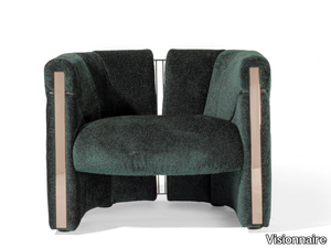 PETRA - Upholstered fabric armchair with armrests _ Visionnaire