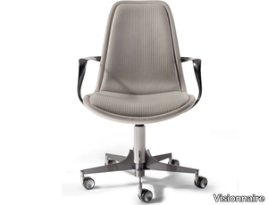 VOLVER - Office chair with castors with armrests _ Visionnaire