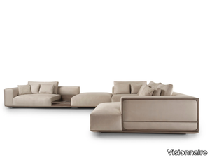 BOYD - Modular leather sofa _ Visionnaire