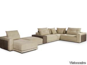 MILLER - Sectional sofa with chaise longue _ Visionnaire