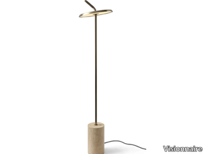 APPLE - Adjustable marble and metal floor lamp _ Visionnaire