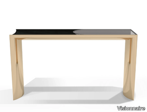 EKOS - Rectangular wooden console table _ Visionnaire