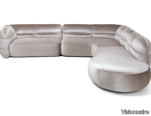 BOMBER - Corner velvet sofa _ Visionnaire