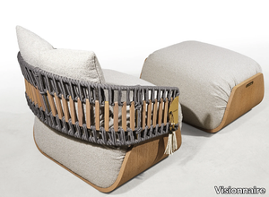 KATHRYN - Rope garden armchair with armrests _ Visionnaire