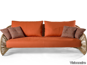 STANKAR - 3 seater hemp garden sofa _ Visionnaire