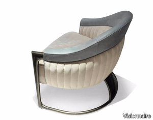 GRACE - Upholstered fabric armchair with armrests _ Visionnaire