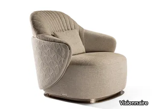 ADELE - Upholstered fabric armchair with armrests _ Visionnaire