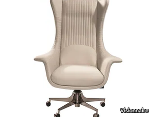 PLANET - Executive chair with 5-spoke base with castors _ Visionnaire