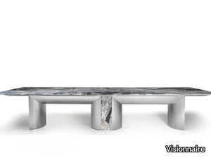 KERWAN - Rectangular marble table _ Visionnaire