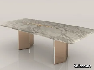 GALITSIN - Rectangular marble dining table _ Visionnaire