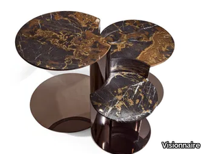 GRANGER - Round marble coffee table for living room _ Visionnaire