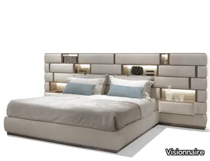 EMOTION - Upholstered fabric double bed _ Visionnaire