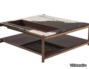 KING'S CROSS - Low square marble coffee table _ Visionnaire