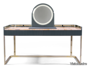 KOBOL - Glossy steel dressing table _ Visionnaire