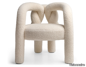 SHIBARI - Fabric easy chair with armrests _ Visionnaire